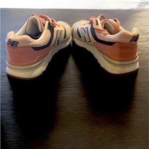 New Balance Coral and Black Athletic Shoes